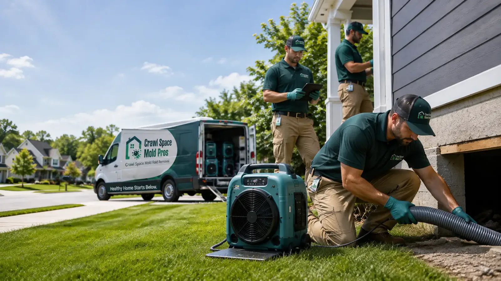 Crawl Space Mold Removal in Ida, MI